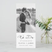 We Do Romantisch Klassiek Minimalistisch Foto Boek Save The Date (Staand voorkant)