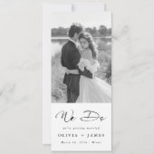 We Do Romantisch Klassiek Minimalistisch Foto Boek Save The Date (Voorkant)