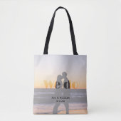 We Do - Romantische zomer zonsondergang bruiloft g Tote Bag (Voorkant)