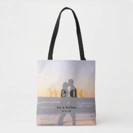 We Do - Romantische zomer zonsondergang bruiloft g Tote Bag