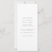 We Do Rustic Modern Script Boeklegger Foto Bruilof Save The Date (Achterkant)