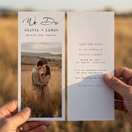 We Do Rustic Modern Script Boeklegger Foto Bruilof Save The Date