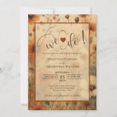 We Do! Sienna Boho Chic Wilde Bloemen Bruiloft Kaart (Voorkant)