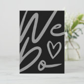 We Do Simple Back Wedding Card Feestdagenkaart (Staand voorkant)