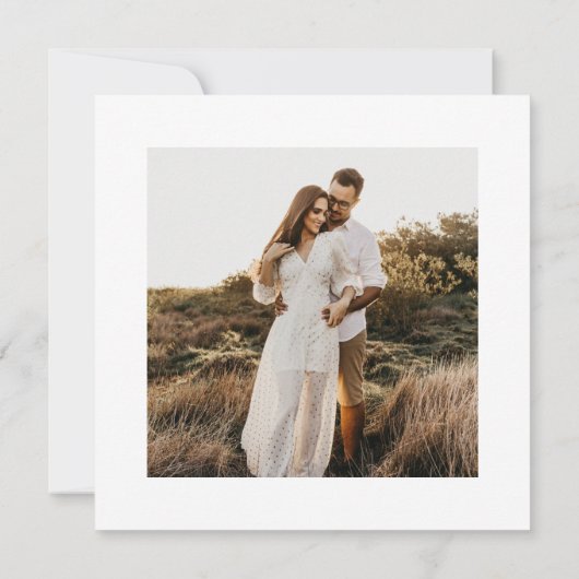 We Do Simple Vierkante Trouw Uitnodigingen (Achterkant)