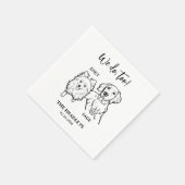 We Do Too Pomeranian Golden Retriever Hondenbruilo Servet (Hoek)