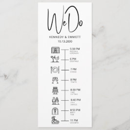 We Do Trouwdag Tijdschema Plat Programma Programmakaart