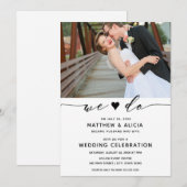 We Do Trouwreceptie Kaart (Voorkant / Achterkant)