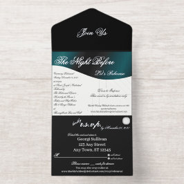 We Do Tuxedo Collection Proefhuwelijksdiner All In One Uitnodiging