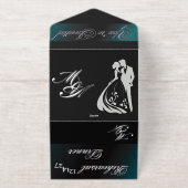 We Do Tuxedo Collection Rehearsal Dinner  All In One Uitnodiging (Buiten)