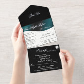 We Do Tuxedo Collection Rehearsal Dinner  All In One Uitnodiging (Uittrekbaar)