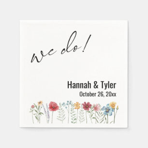 We Do Watercolor Weide Bloem Servet