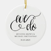 We do wedding custom photo keramisch ornament (Voorkant)