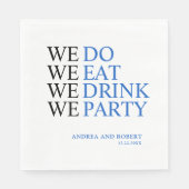 We Do Wedding Servet (Voorkant)