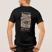 We Do What We Want – Freedom Is Our Nature Animal  Tri-Blend Shirt (Achterkant)