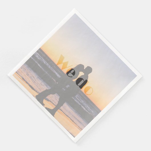 We Do - Zomer bruiloft servet (Hoek)