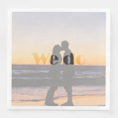 We Do - Zomer bruiloft servet (Voorkant)