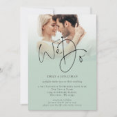 We doen 2 foto overlay script QR code sage bruilof Kaart (Voorkant)