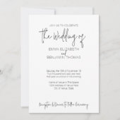 We doen alles in één BW - QR - 4 foto's - Bruiloft Kaart (Voorkant)