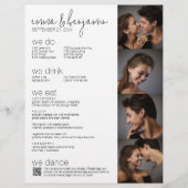 We doen - alles in één BW - QR - 5 foto bruiloft m Briefhoofd (Voorkant)