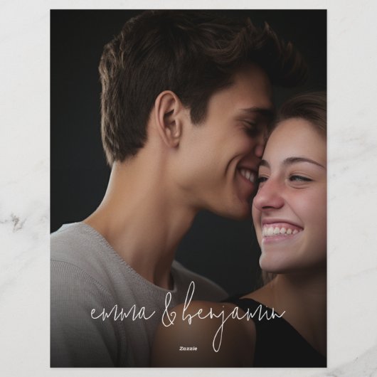 We doen - alles in één BW - QR - 5 foto bruiloft m Briefhoofd (Achterkant)