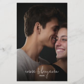 We doen - alles in één BW - QR - Foto's - Bruiloft Briefpapier (Achterkant)