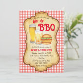 We doen BBQ barbecue bruids douche koppel douche Kaart (Staand voorkant)