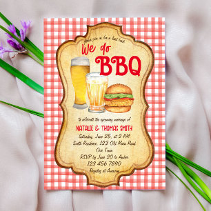 We doen BBQ barbecue bruids douche koppel douche Kaart