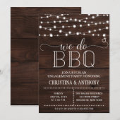 We doen BBQ Engagement Party Uitnodiging (Voorkant / Achterkant)