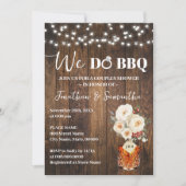We doen BBQ Koppel Bruiloft Country Winter Kaart (Voorkant)