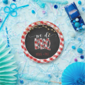 We doen BBQ Paper Bord - Gingham - Custom (Feest)