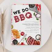 We doen BBQ Waterverf repetitie diner Kaart