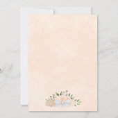 We doen bijtende koraalperkleurige Rozen Boho Flor Kaart (Achterkant)