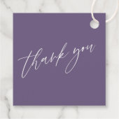 We doen Blauwgroen Plum Paarse Alcohol Ink Wedding Bedankjes Labels (Achterkant)