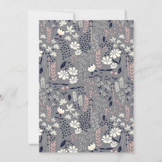 We doen bloemenbruiloft uitnodigingen (Achterkant)