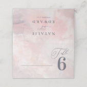 We doen blozen florale waterverf bruiloft plaatskaartje (Buitenkant ongevouwen)