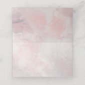 We doen blozen florale waterverf bruiloft plaatskaartje (Binnenkant ongevouwen)