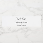 We doen bruiloft gast cadeau ideeën gepersonalisee waterfles etiket (Enkel label)