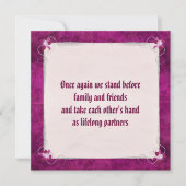 "We doen" bruiloft hernieuwing Kaart (Voorkant)