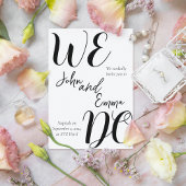 WE DOEN bruiloft Kaart