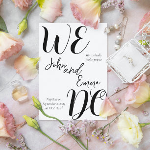 WE DOEN bruiloft Kaart