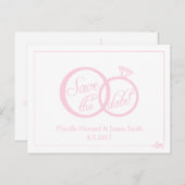 We doen bruiloft opslaan van de datum Briefkaart ( (Voorkant / Achterkant)