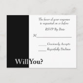 We doen bruiloft RSVP Kaart (Voorkant)