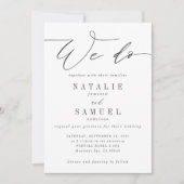 We doen bruiloft uitnodiging (Voorkant)