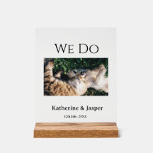 We doen bruiloft verloving huisdier naam foto datu