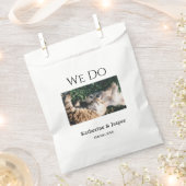 We doen bruiloft verloving huisdier naam foto datu bedankzakje (Geknipt)