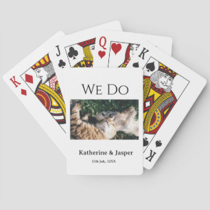 We doen bruiloft verloving huisdier naam foto datu pokerkaarten
