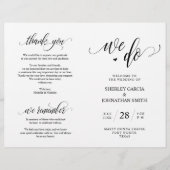 We doen dat, Black, Foldable Wedding Ceremonony Pr (Voorkant)