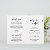 We doen dat, Black, Foldable Wedding Ceremonony Pr (Staand voorkant)