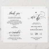 We doen dat, Black, Foldable Wedding Ceremonony Pr (Voorkant / Achterkant)